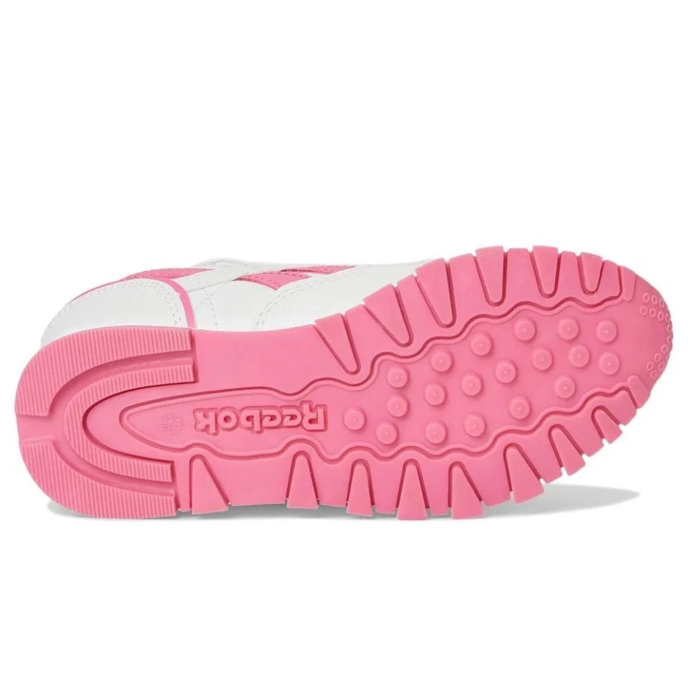 Reebok Classic Leather Step N' Flash 2.0 Sneakers Girls 2 M White Pink ZOGG3254